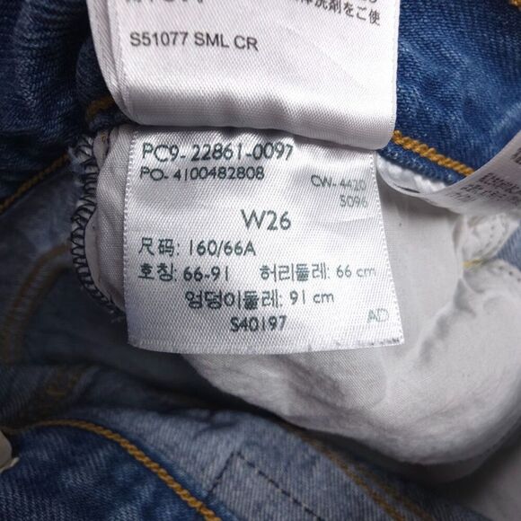 LEVIS Wedgie Icon Crop Jeans Athens Shut It 90s Y2k Clean Girl Minimal Normcore - Picture 10 of 10